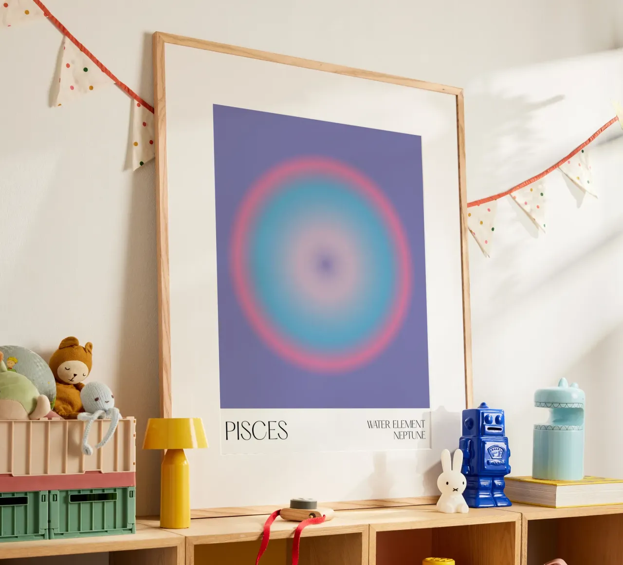 Pesci, Aura, Zodiaco poster da Peaches Art Prints