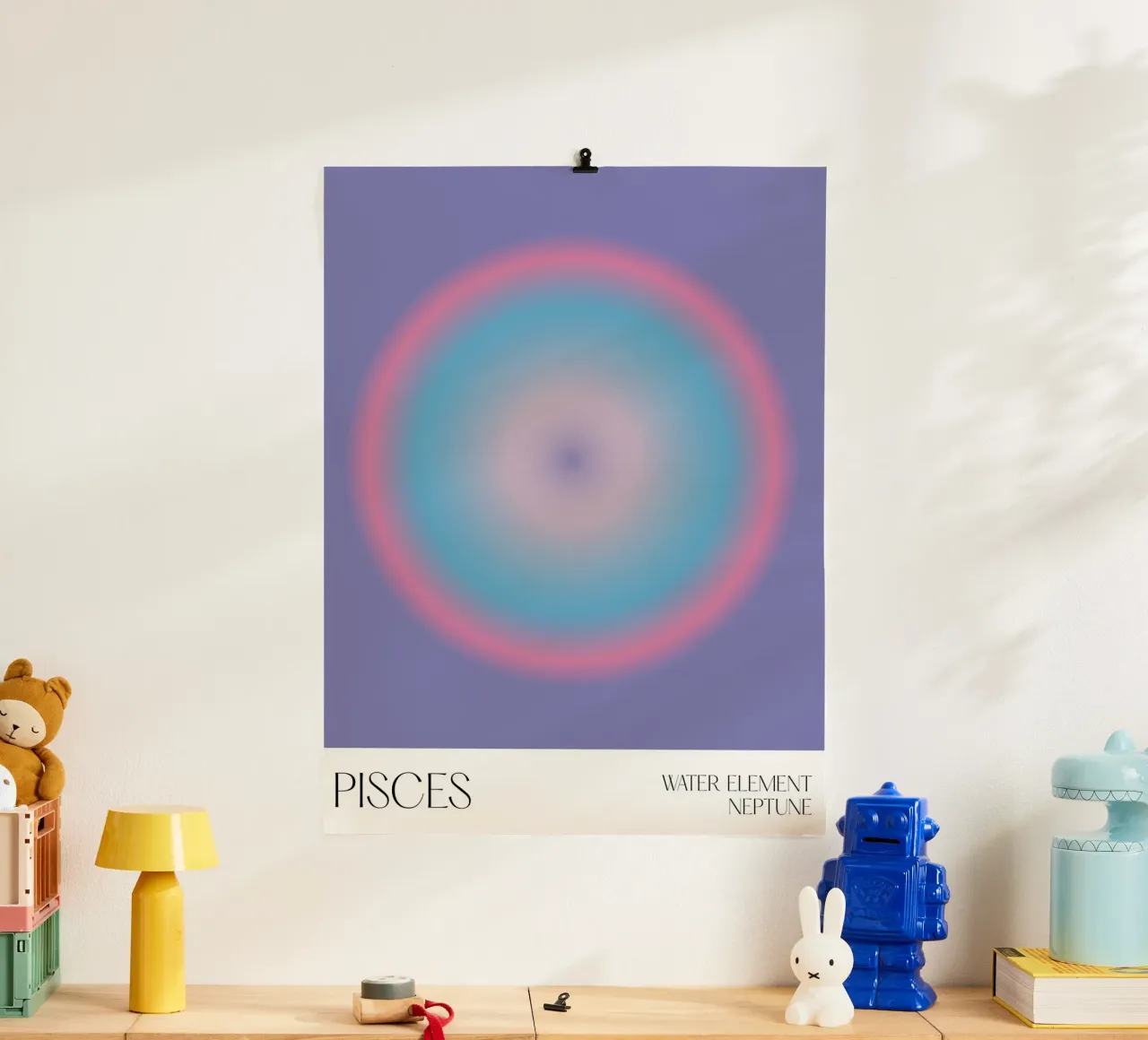 Pesci, Aura, Zodiaco poster da Peaches Art Prints