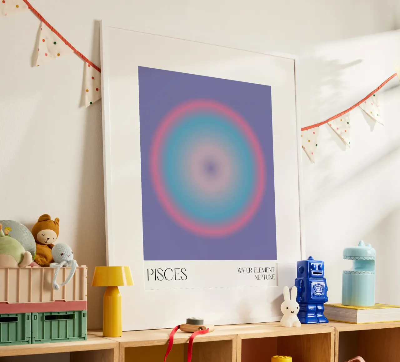 Pesci, Aura, Zodiaco poster da Peaches Art Prints