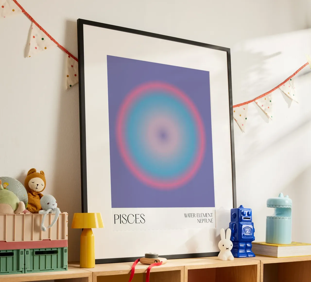 Pesci, Aura, Zodiaco poster da Peaches Art Prints