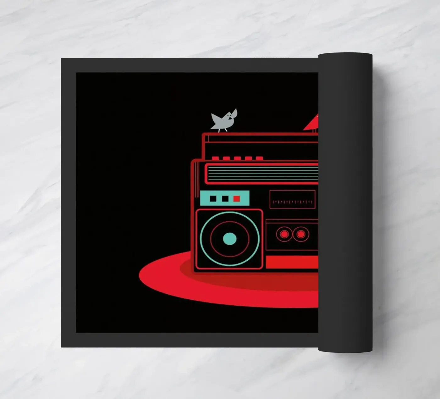Boombox deurmat van Petros Afshar
