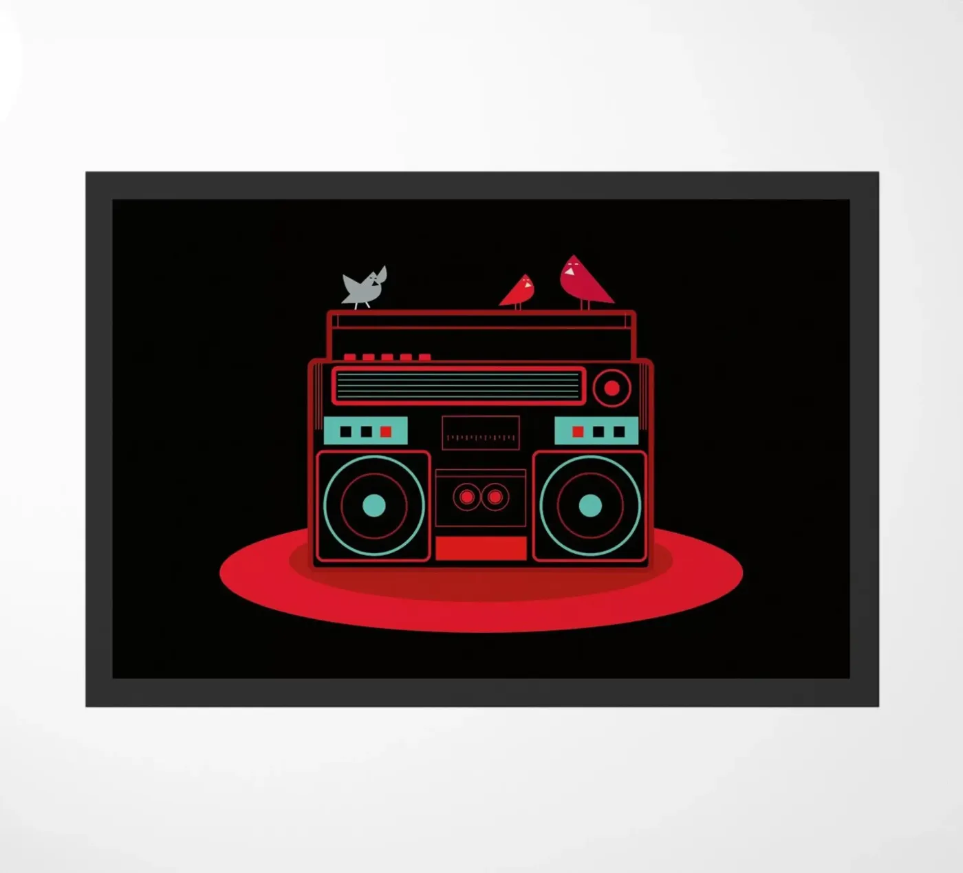 Boombox deurmat van Petros Afshar