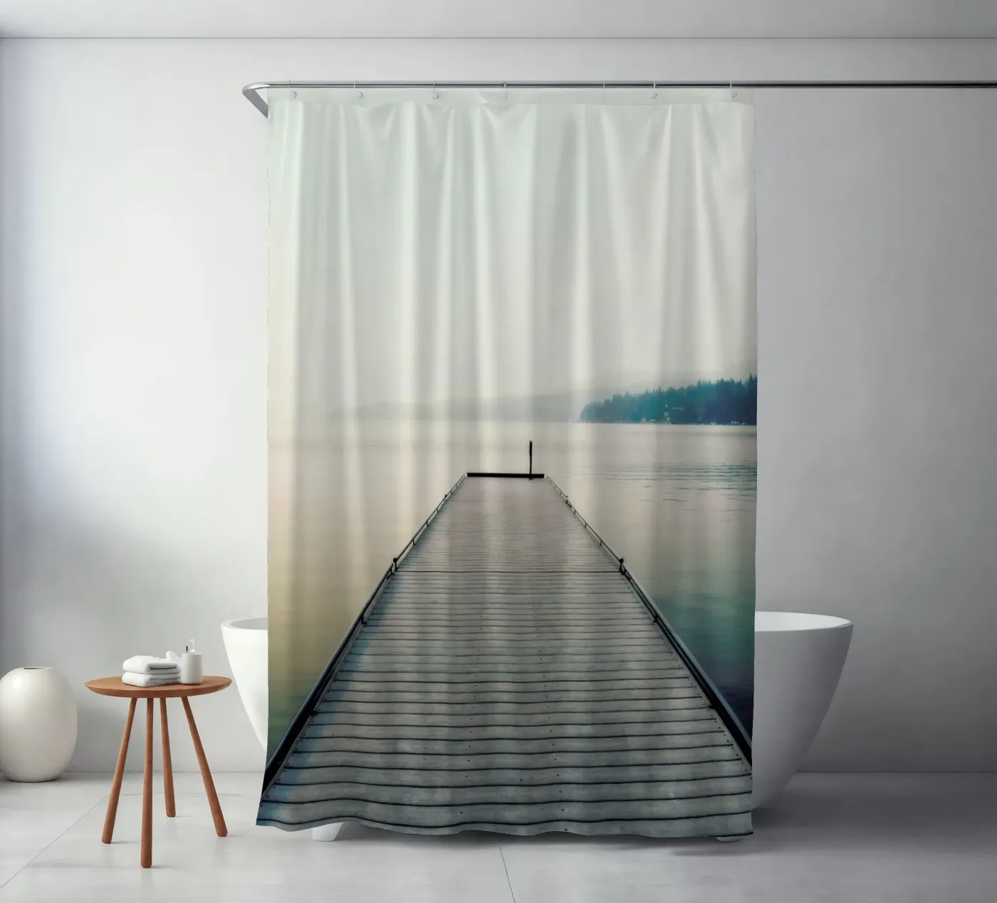 Tranquility Duschvorhang von Robin Delean