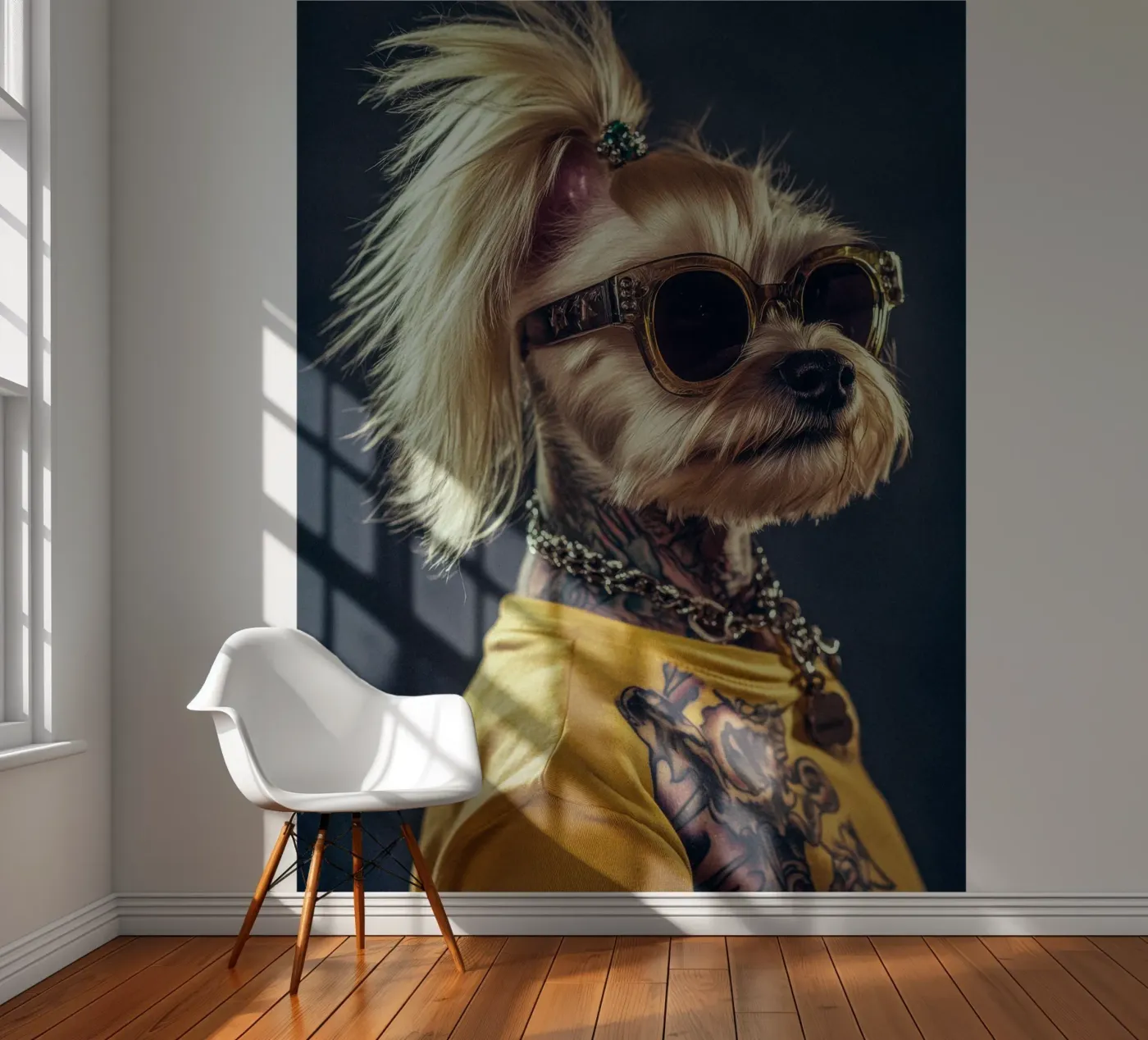 Vesper fotobehang van Affiches Chien Originales – Dogland