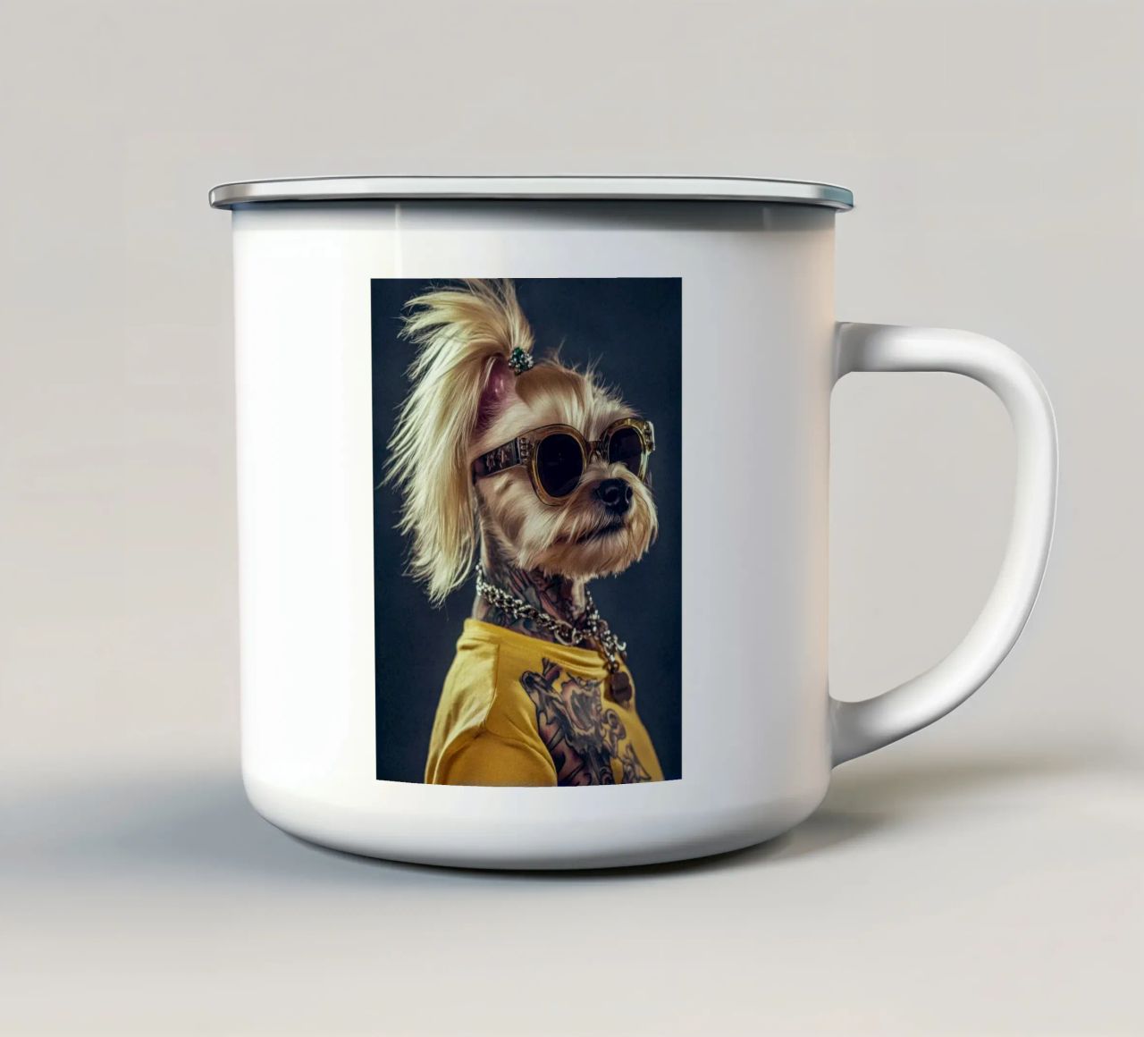 Vesper tazza in smalto da Affiches Chien Originales – Dogland