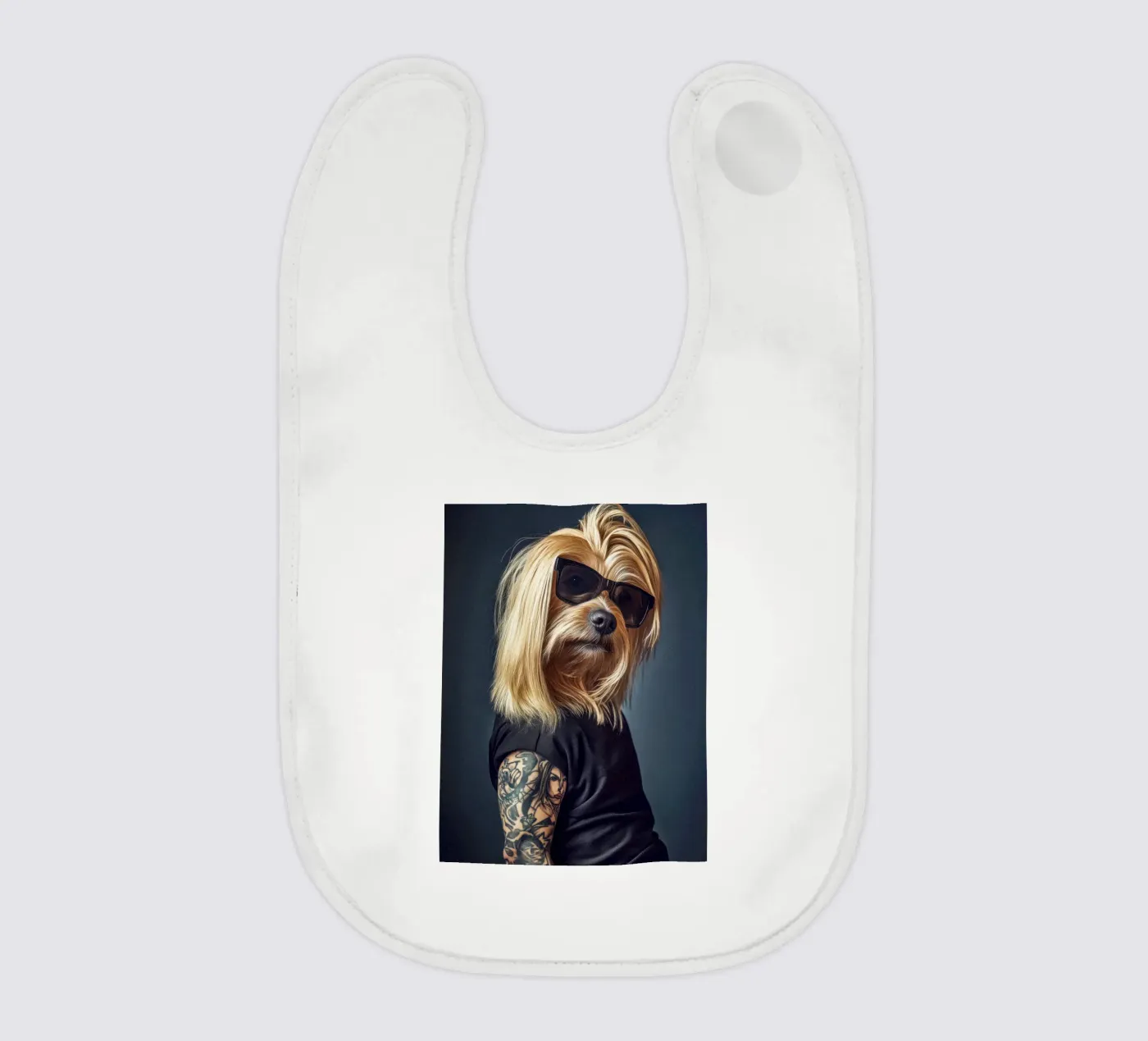 Juno baby bib by Affiches Chien Originales – Dogland