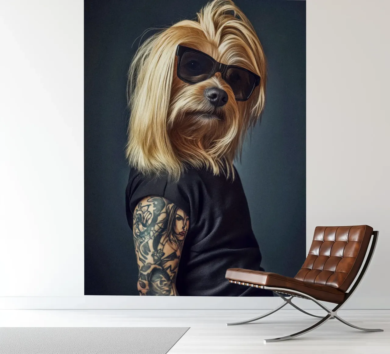Juno fotobehang van Affiches Chien Originales – Dogland