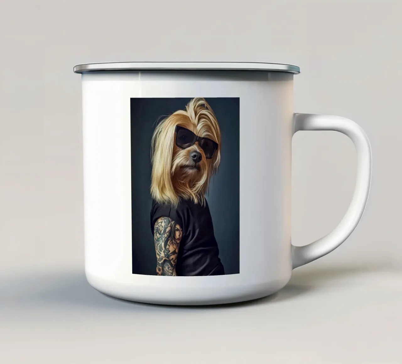 Juno tazza in smalto da Affiches Chien Originales – Dogland