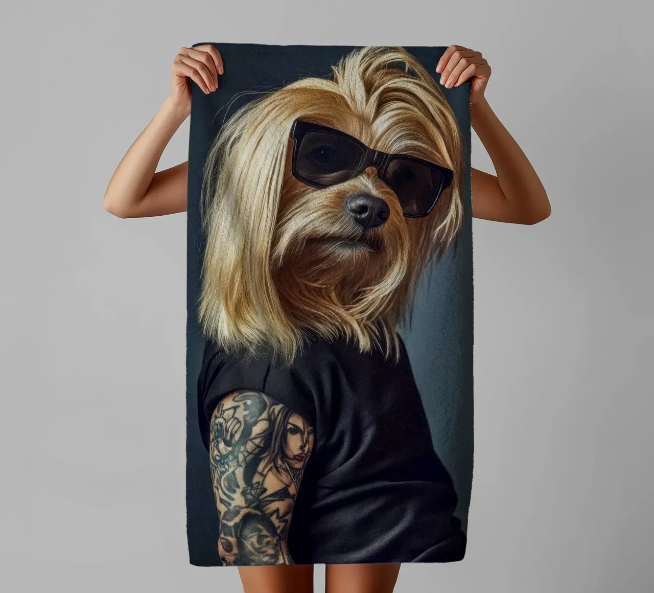 Juno badhanddoek van Affiches Chien Originales – Dogland