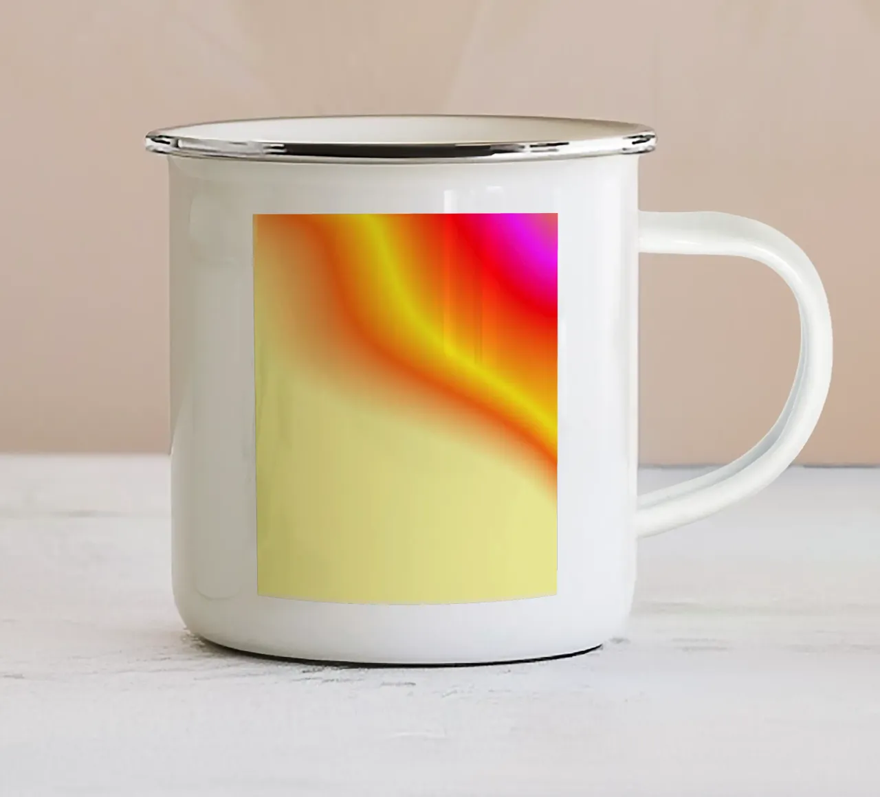 GOLDEN BRIGHT FUTURE tazza in smalto da ÂME LIBRE STUDIO