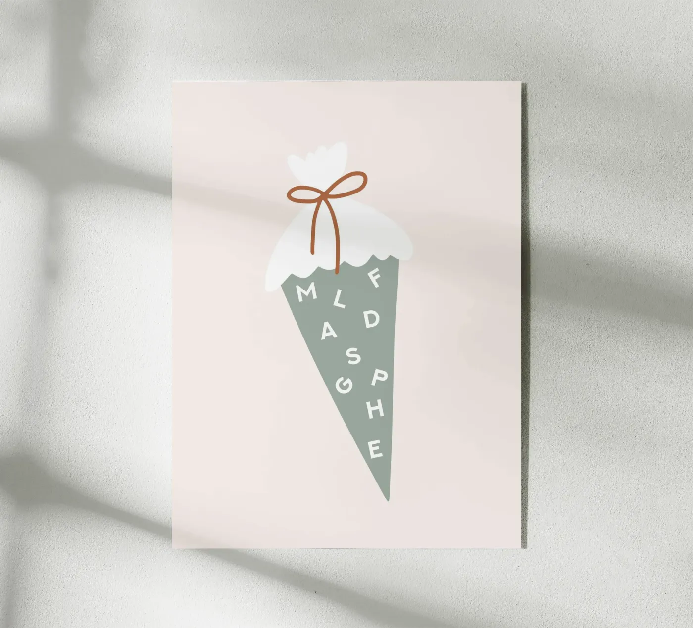 Schultüte acryl van KRUTH DESIGN