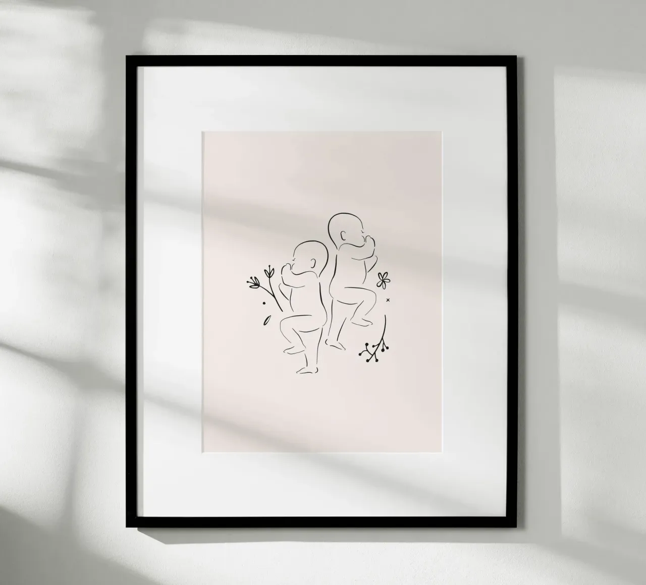 Zwillinge poster con telaio in plastica da KRUTH DESIGN