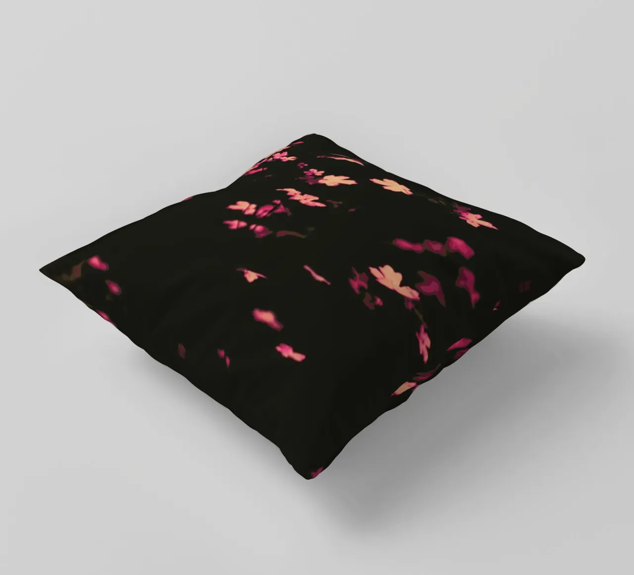 Pink Butterflies decorative cushion by Ingrid Beddoes