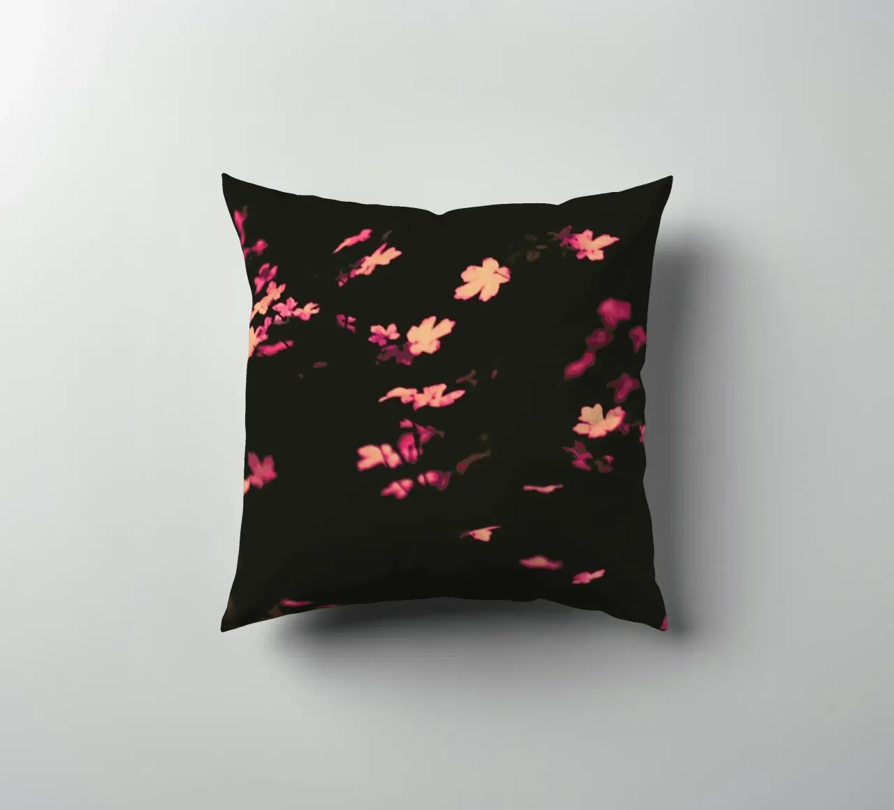 Pink Butterflies decorative cushion by Ingrid Beddoes
