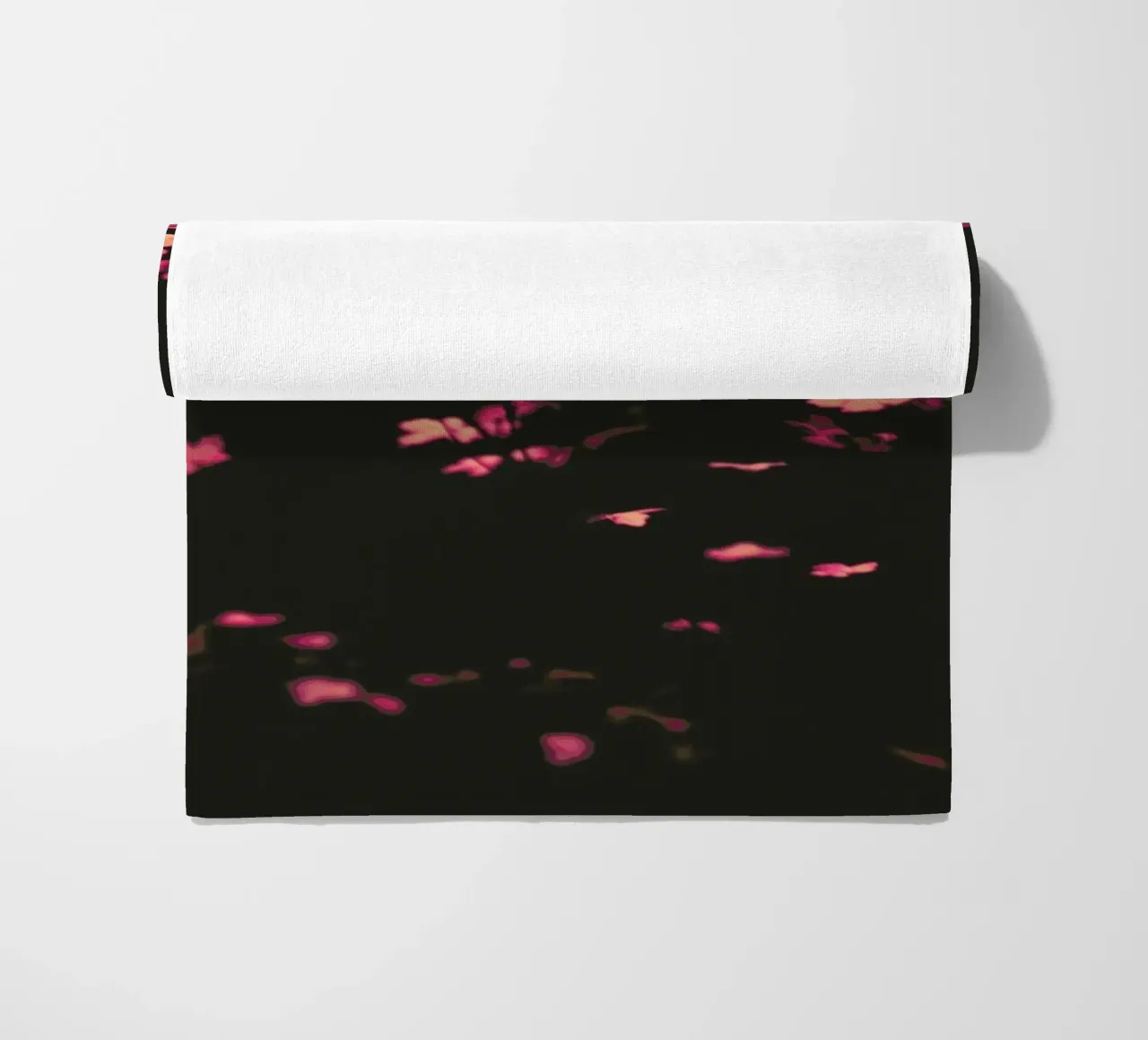 Pink Butterflies beach towel by Ingrid Beddoes