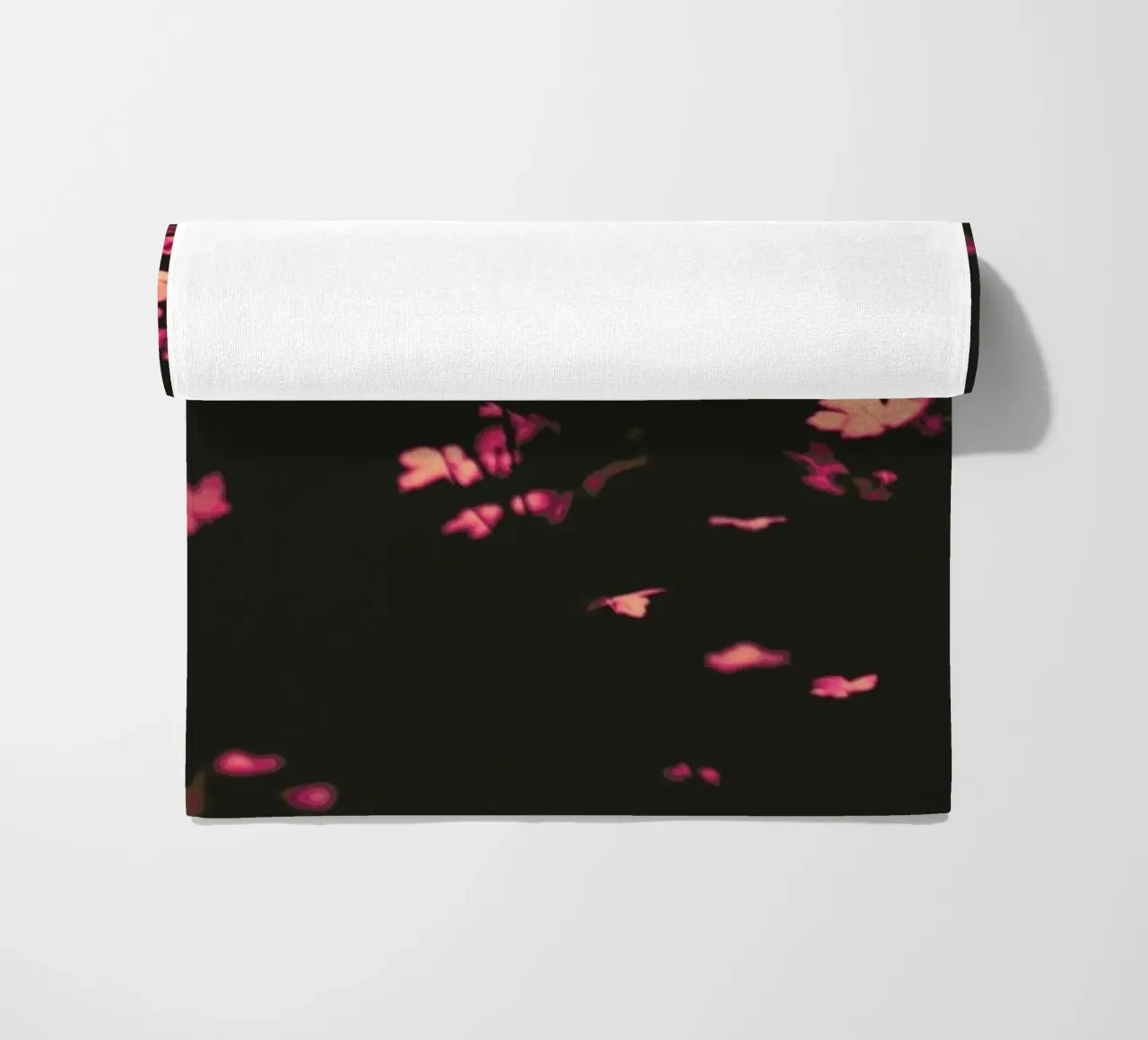 Pink Butterflies beach towel by Ingrid Beddoes