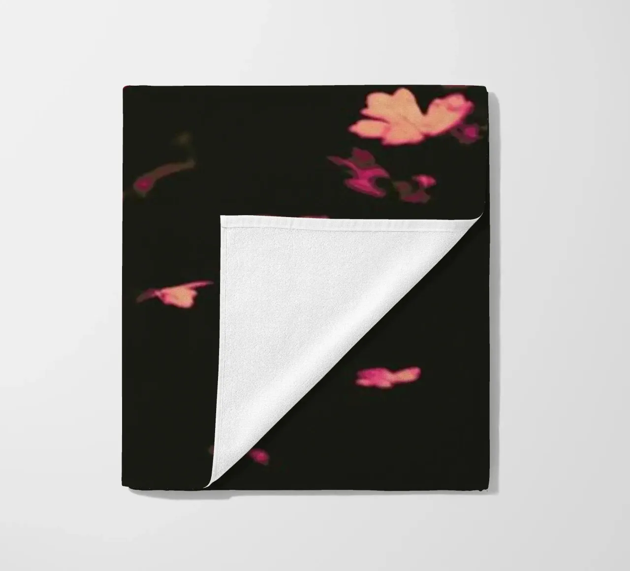 Pink Butterflies beach towel by Ingrid Beddoes