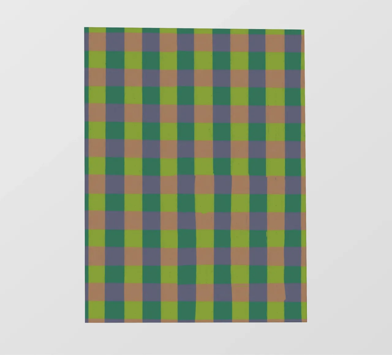 Green gingham telo in pvc da GigiRosado