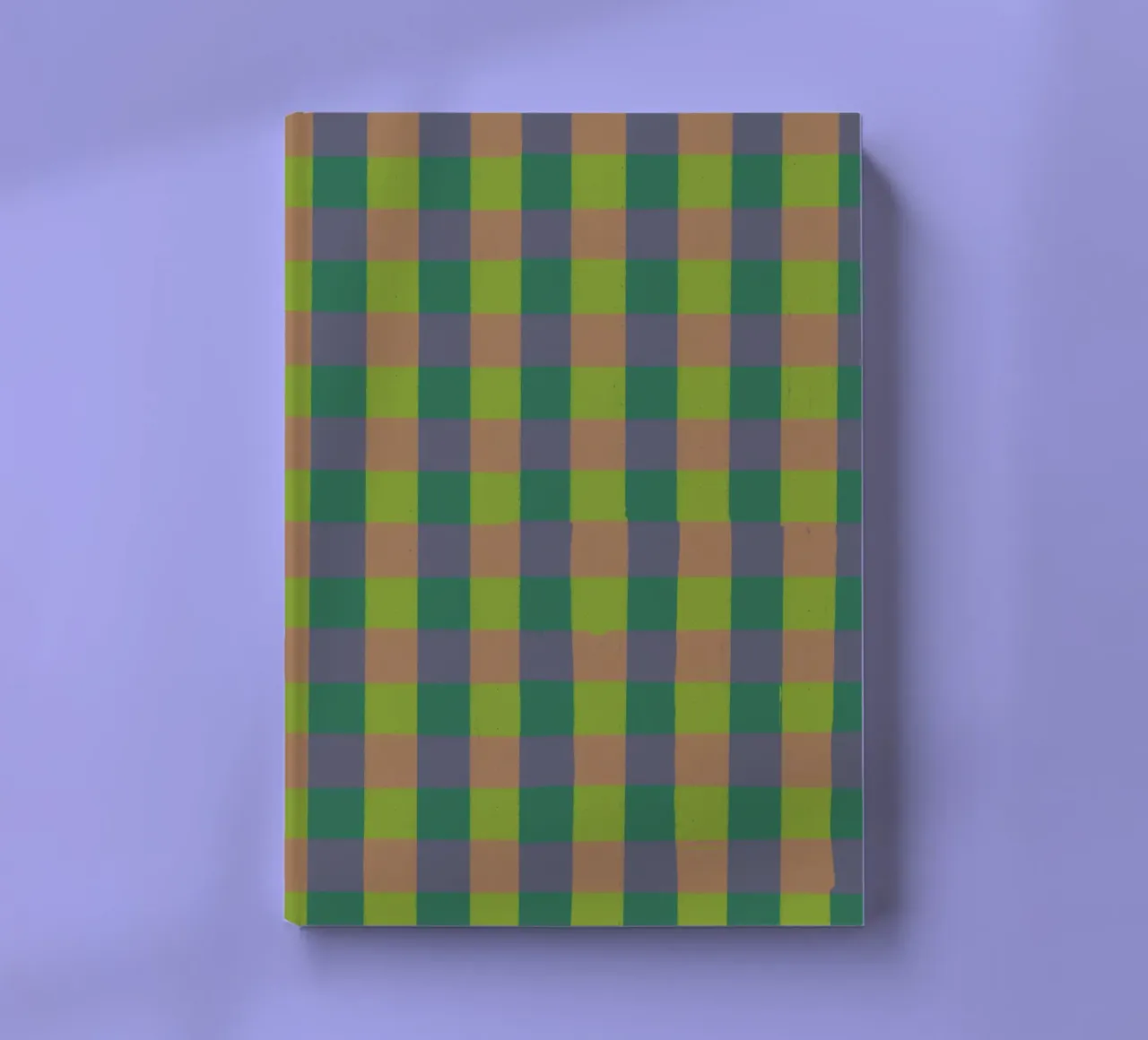 Green gingham notebook by GigiRosado