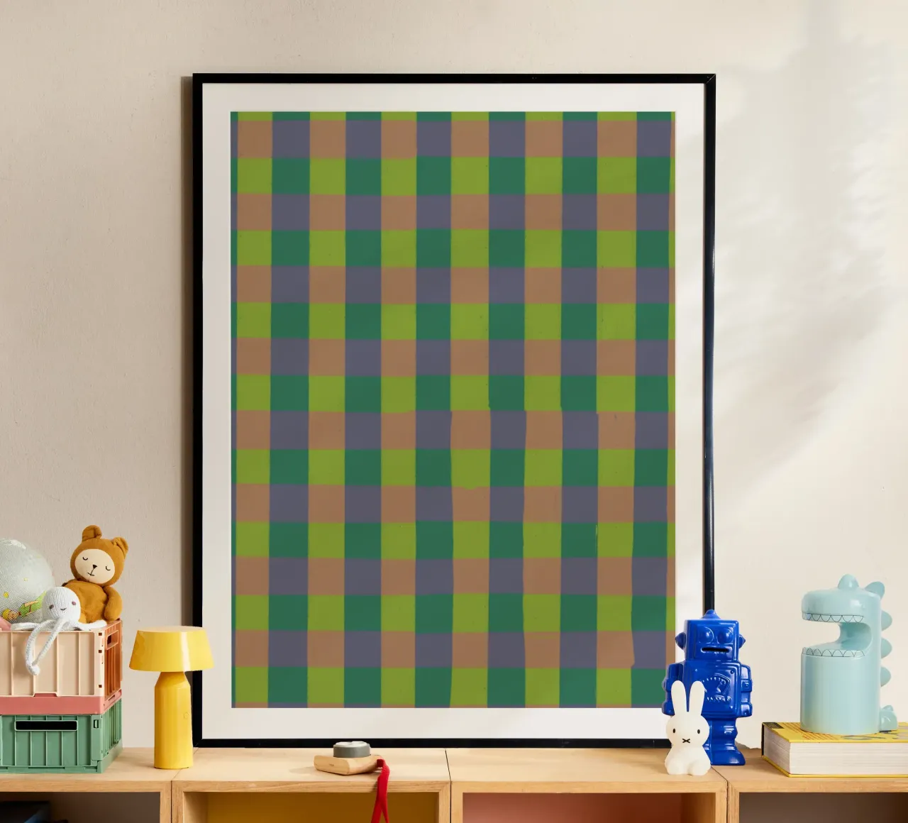 Green gingham poster da GigiRosado