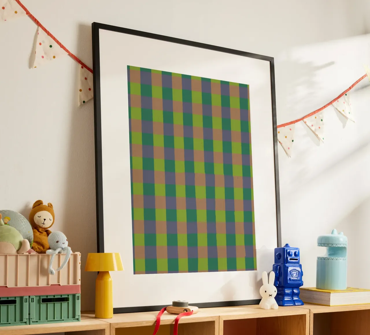 Green gingham poster da GigiRosado