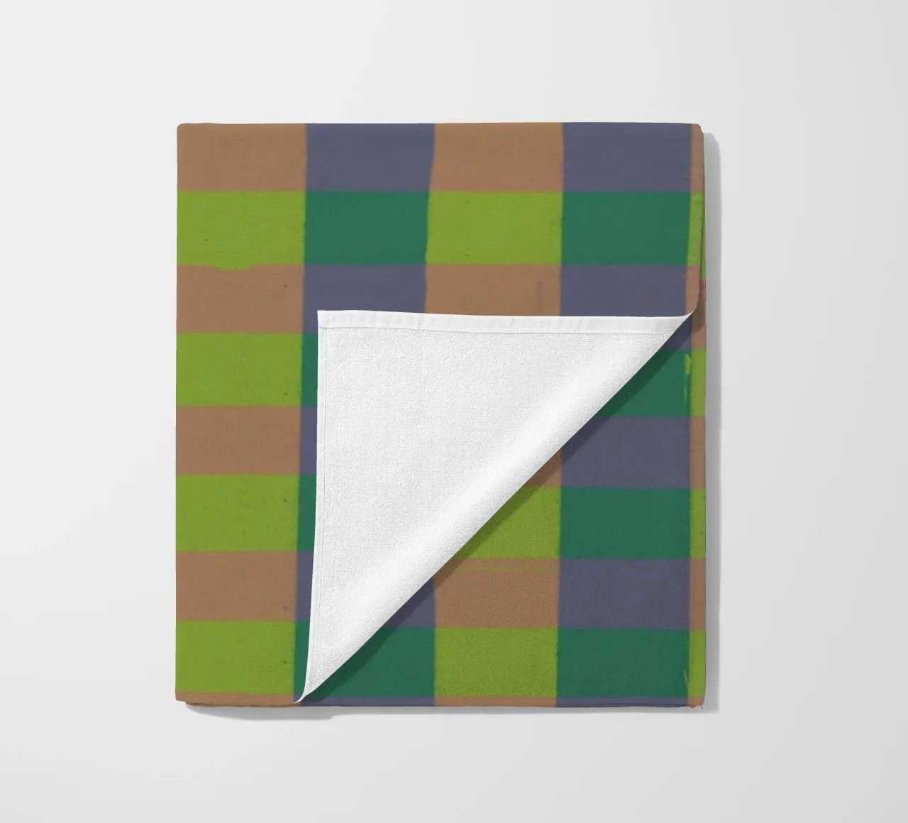 Green gingham telo mare da GigiRosado