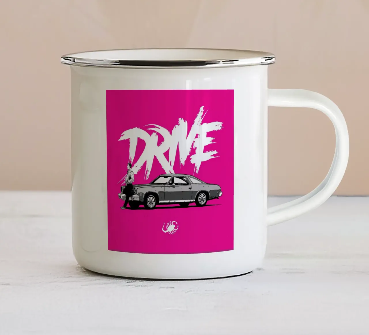 Drive - Pink tazza in smalto da Federico Mancosu