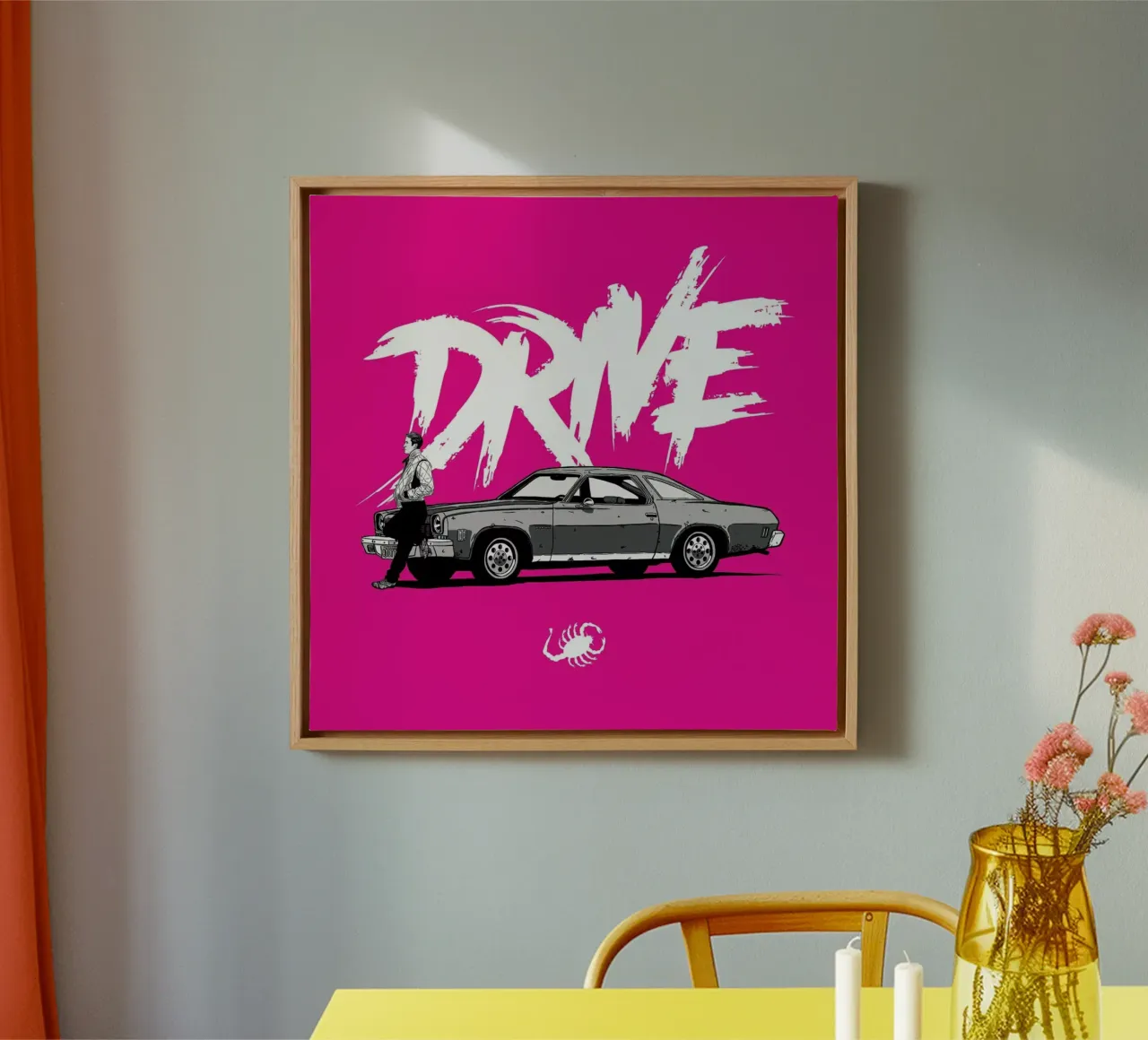 Drive - Pink canvas by Federico Mancosu