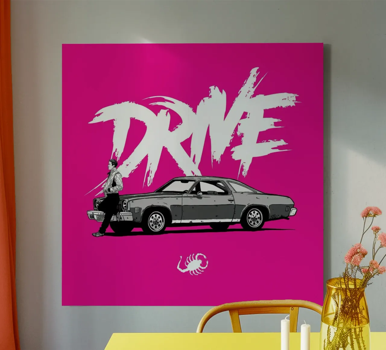 Drive - Pink canvas by Federico Mancosu