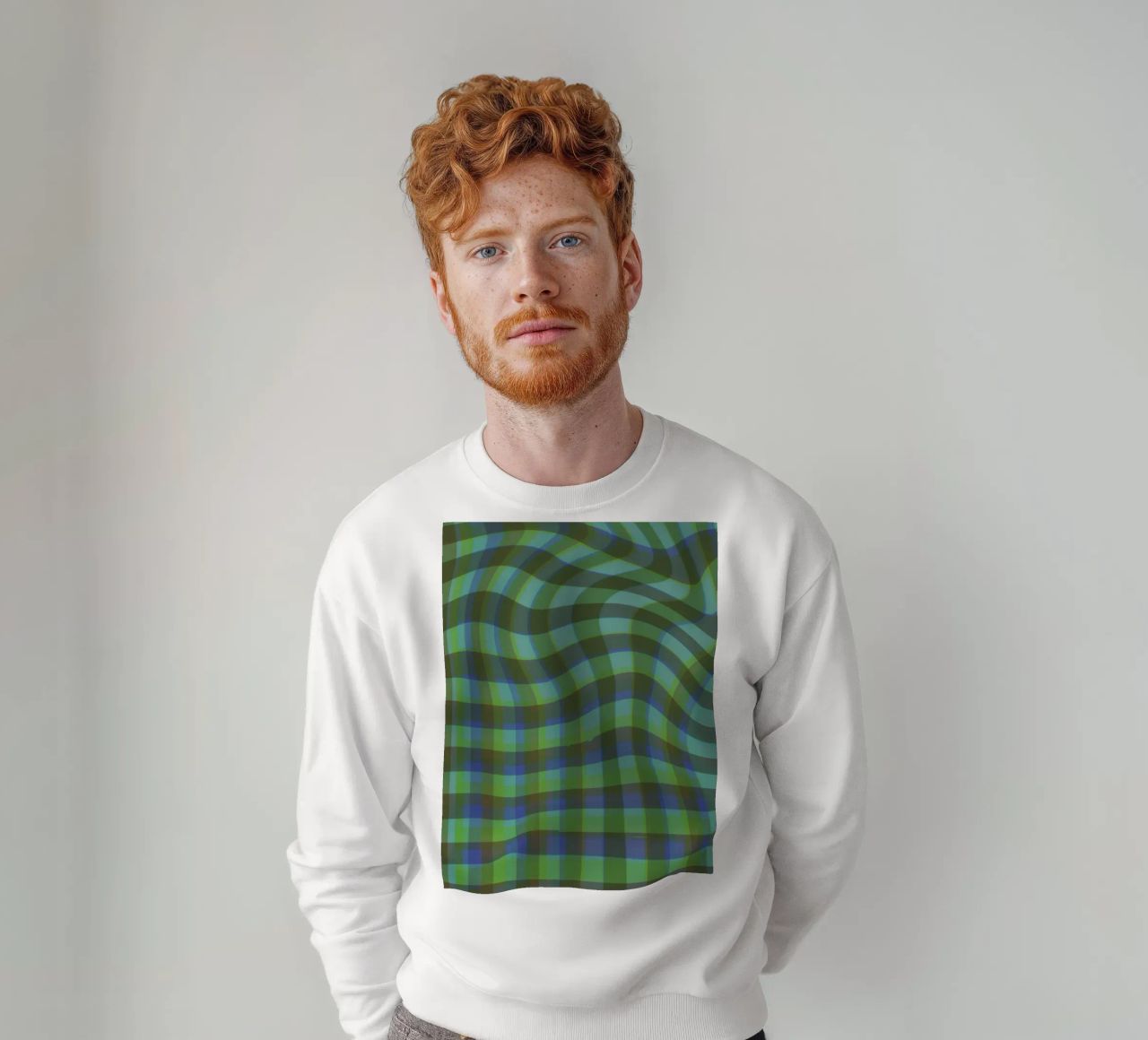 Wavy gingham sudadera de GigiRosado