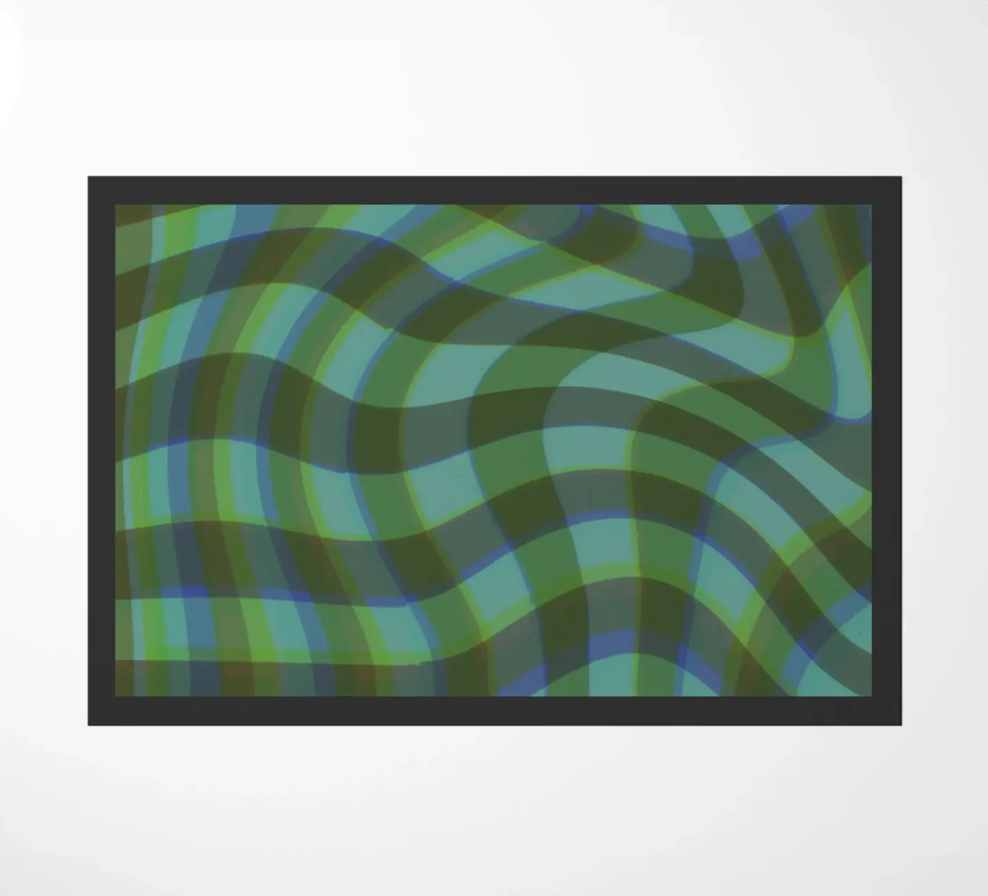 Wavy gingham doormat by GigiRosado
