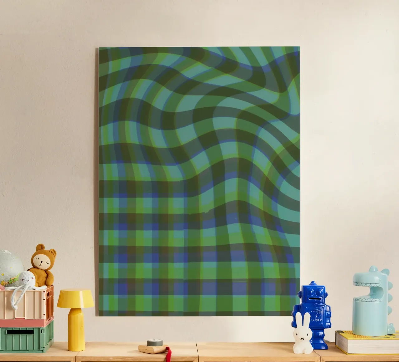 Wavy gingham plexiglass da GigiRosado