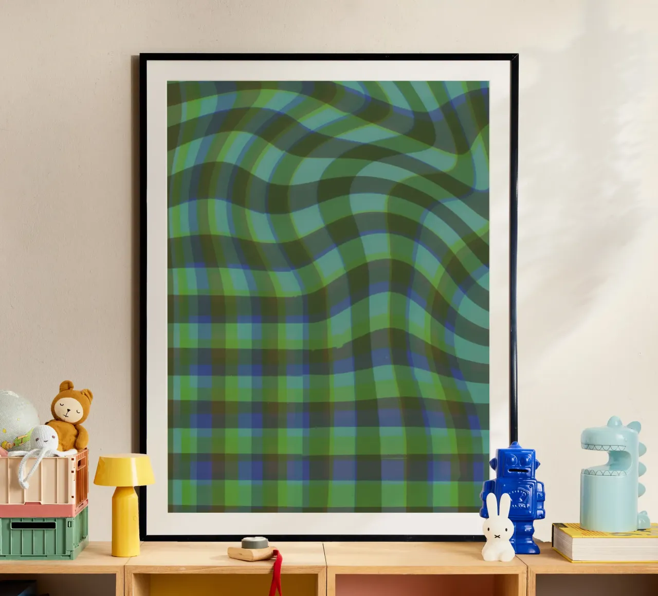 Wavy gingham poster da GigiRosado
