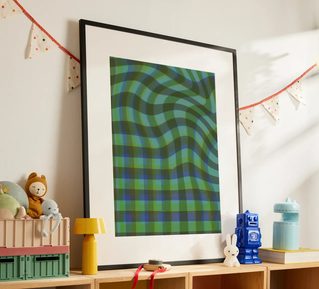 Wavy gingham poster da GigiRosado