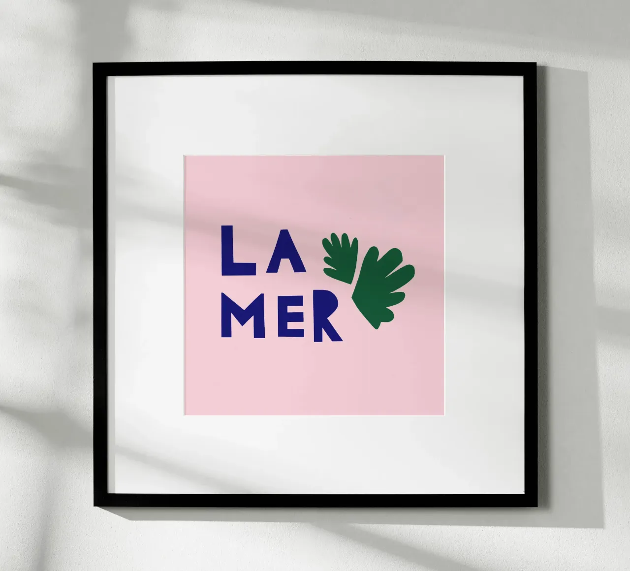 La Mer poster met kunststof frame van Iris Knabenschuh Design