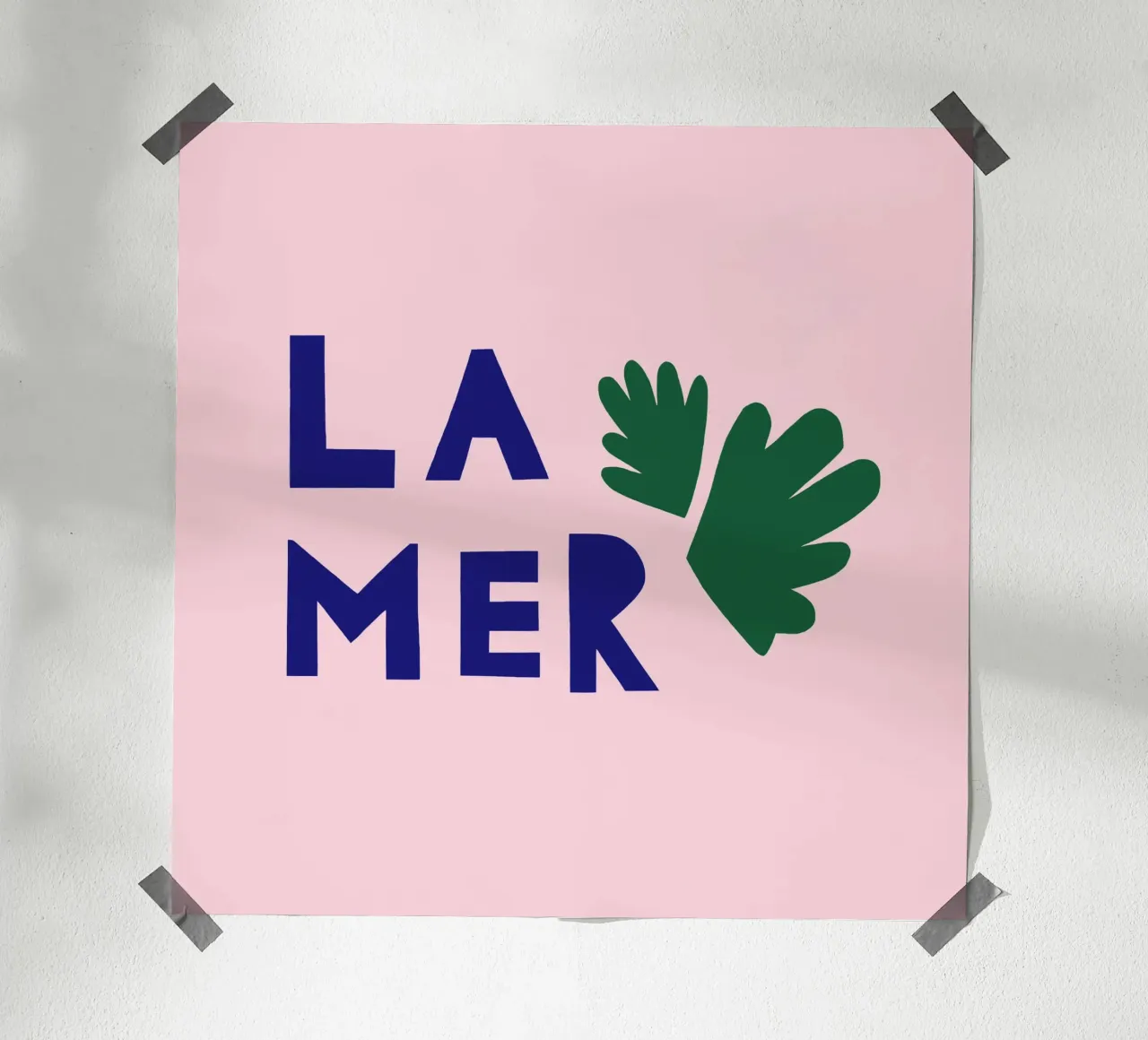 La Mer poster met kunststof frame van Iris Knabenschuh Design