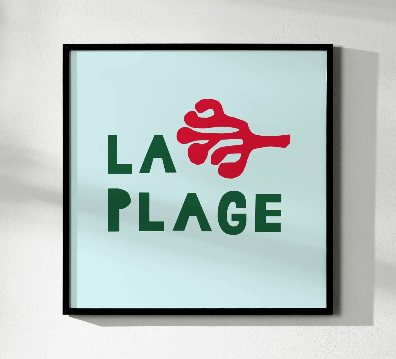 La Plage Papercut Poster von Iris Knabenschuh Design