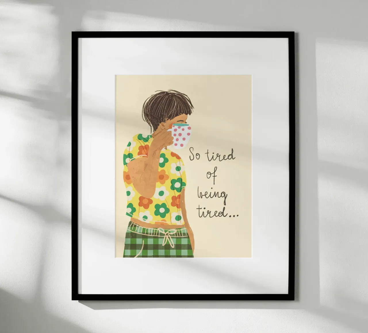 Tired poster con telaio in plastica da GigiRosado