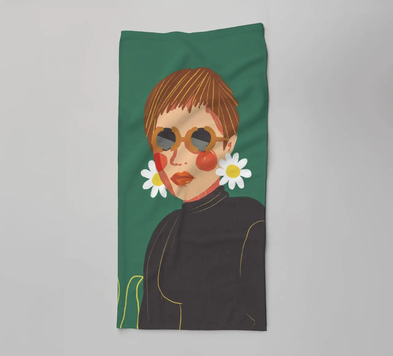 Daisy towel by GigiRosado