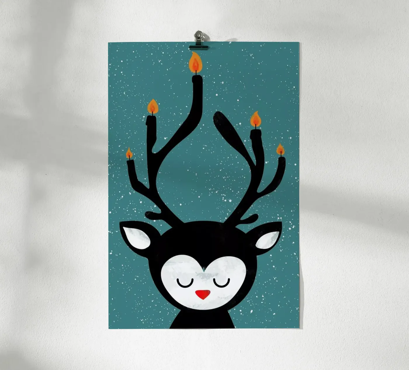 Deer Candle poster by Doozal