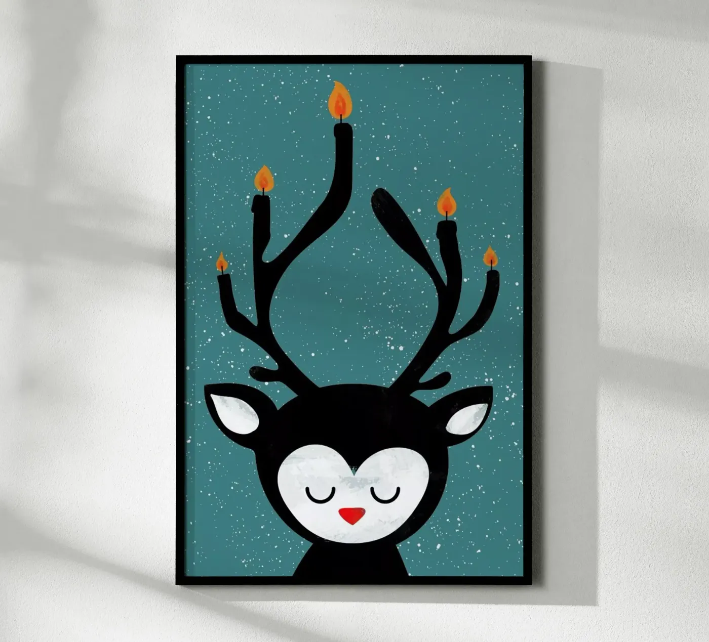 Deer Candle poster by Doozal