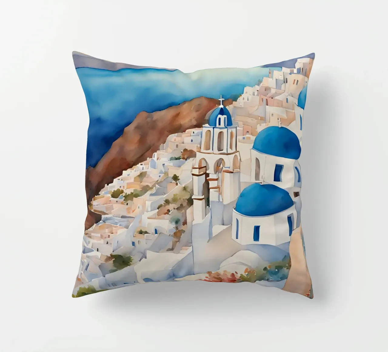 Gatto di Santorini cuscino da Lotta Cat Design