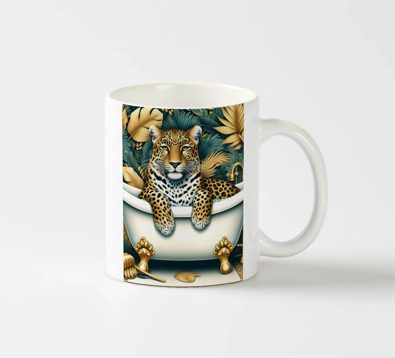 Leopardo in bagno tazza in ceramica da ARTOMATIC