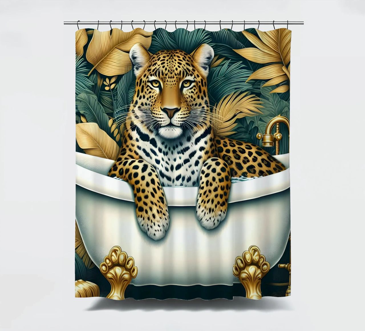 Leopardo in bagno tenda da doccia da ARTOMATIC