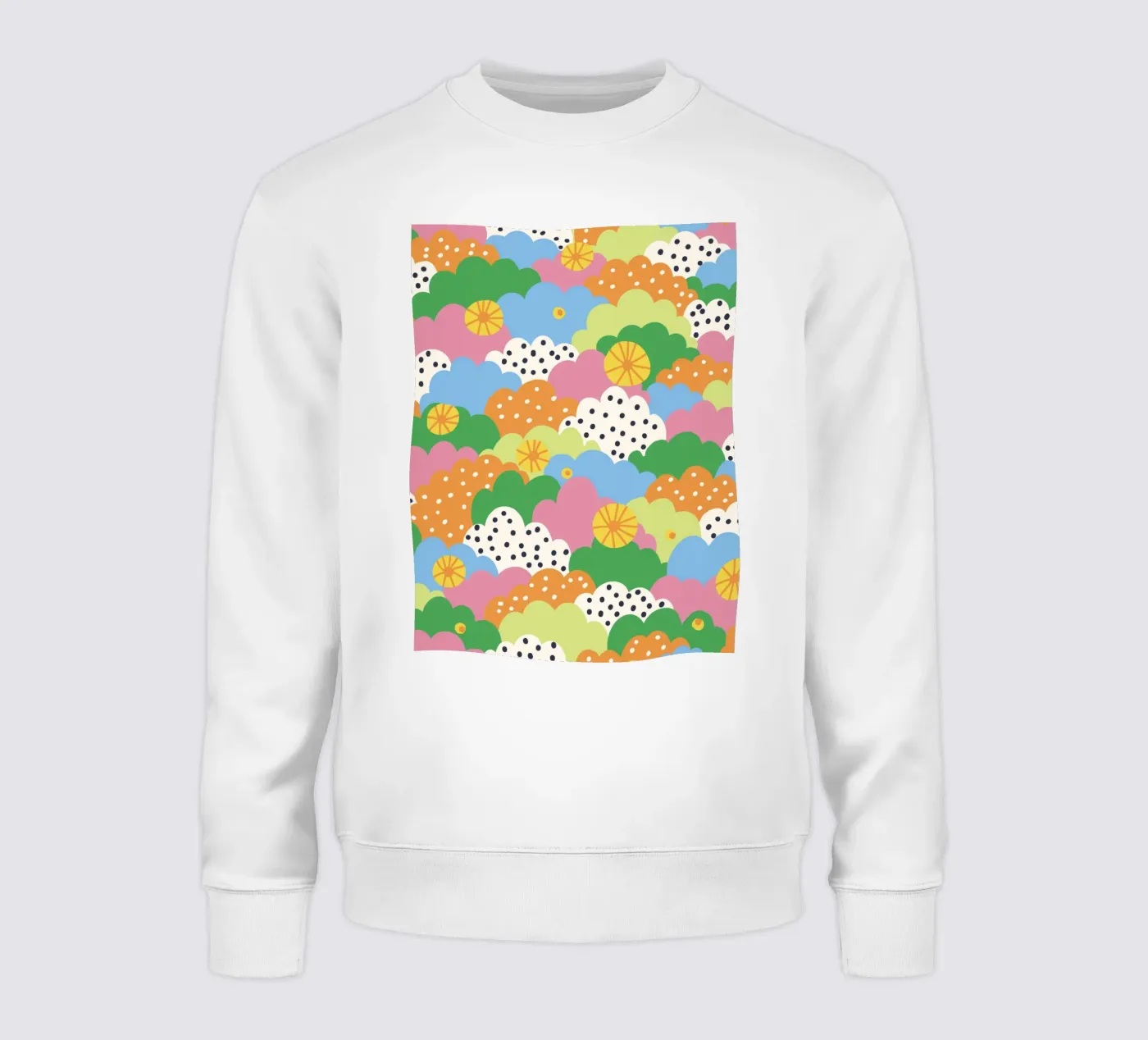 Cloudy pattern sweatshirt van GigiRosado