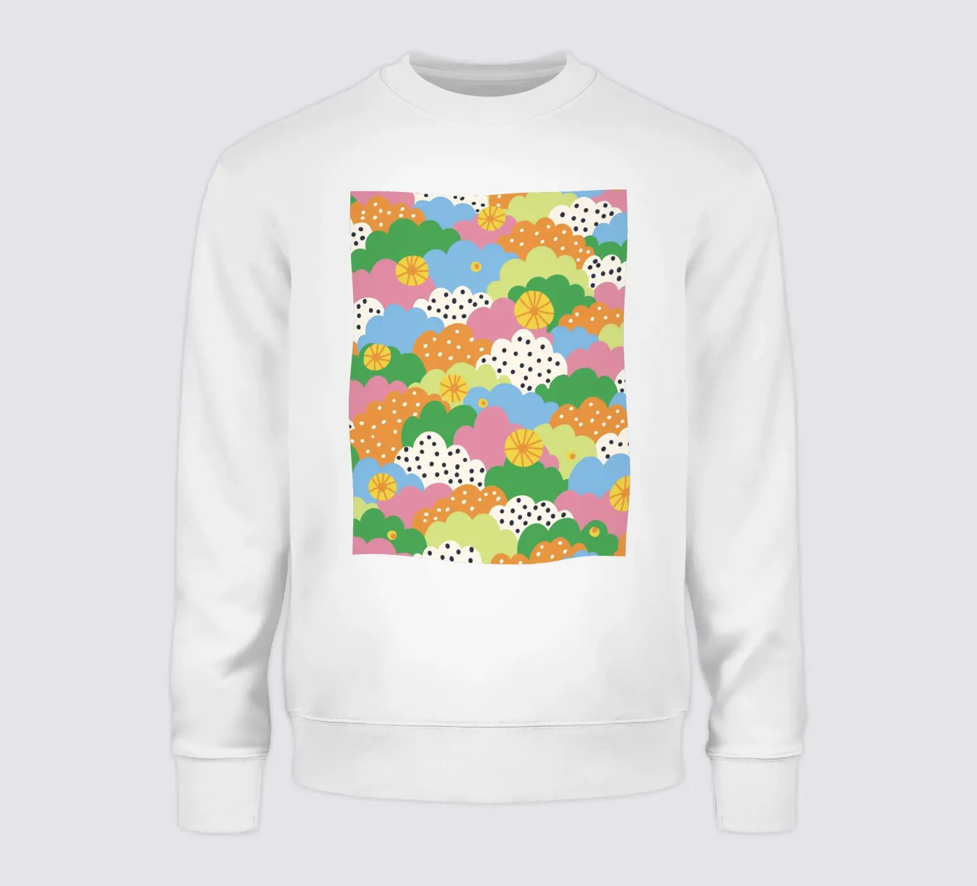 Cloudy pattern Sweatshirt von GigiRosado