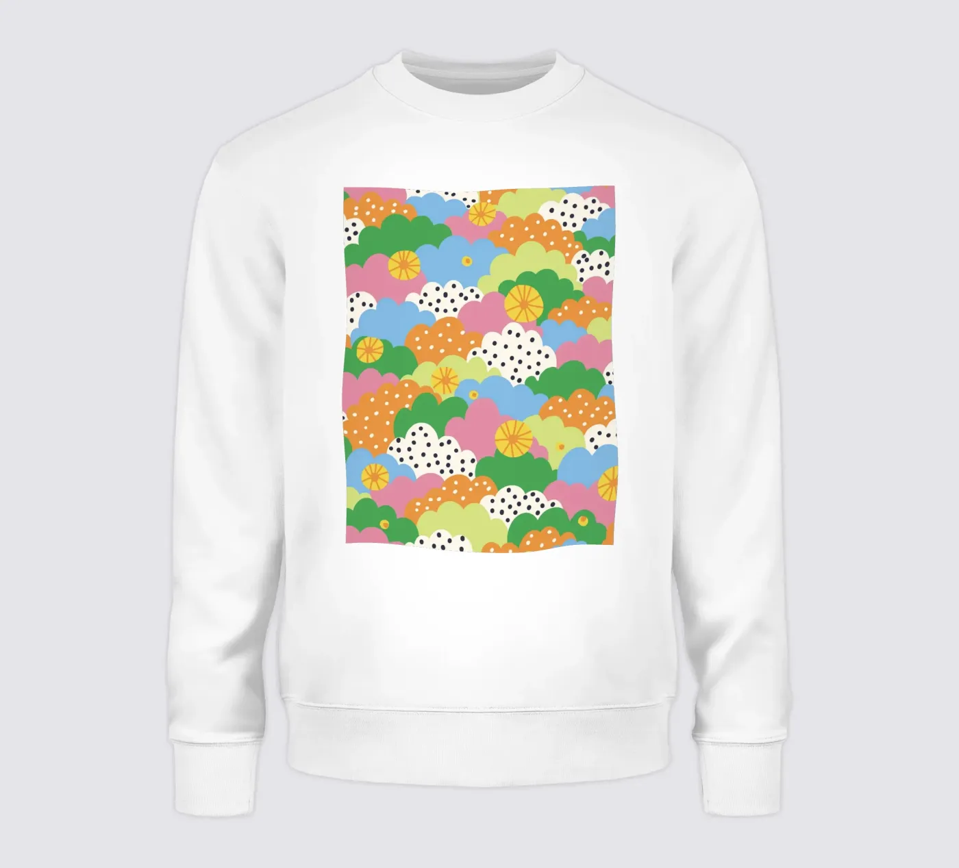 Cloudy pattern sweatshirt van GigiRosado