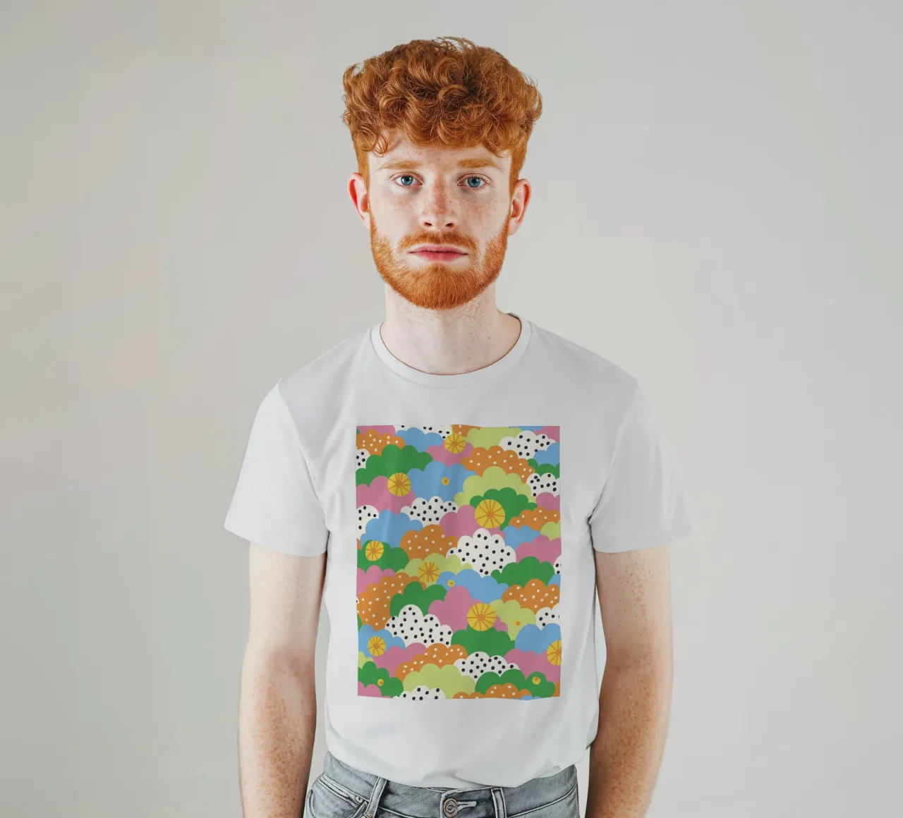 Cloudy pattern t-shirt da GigiRosado