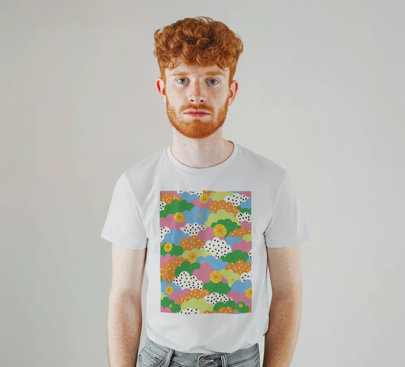 Cloudy pattern t-shirt da GigiRosado