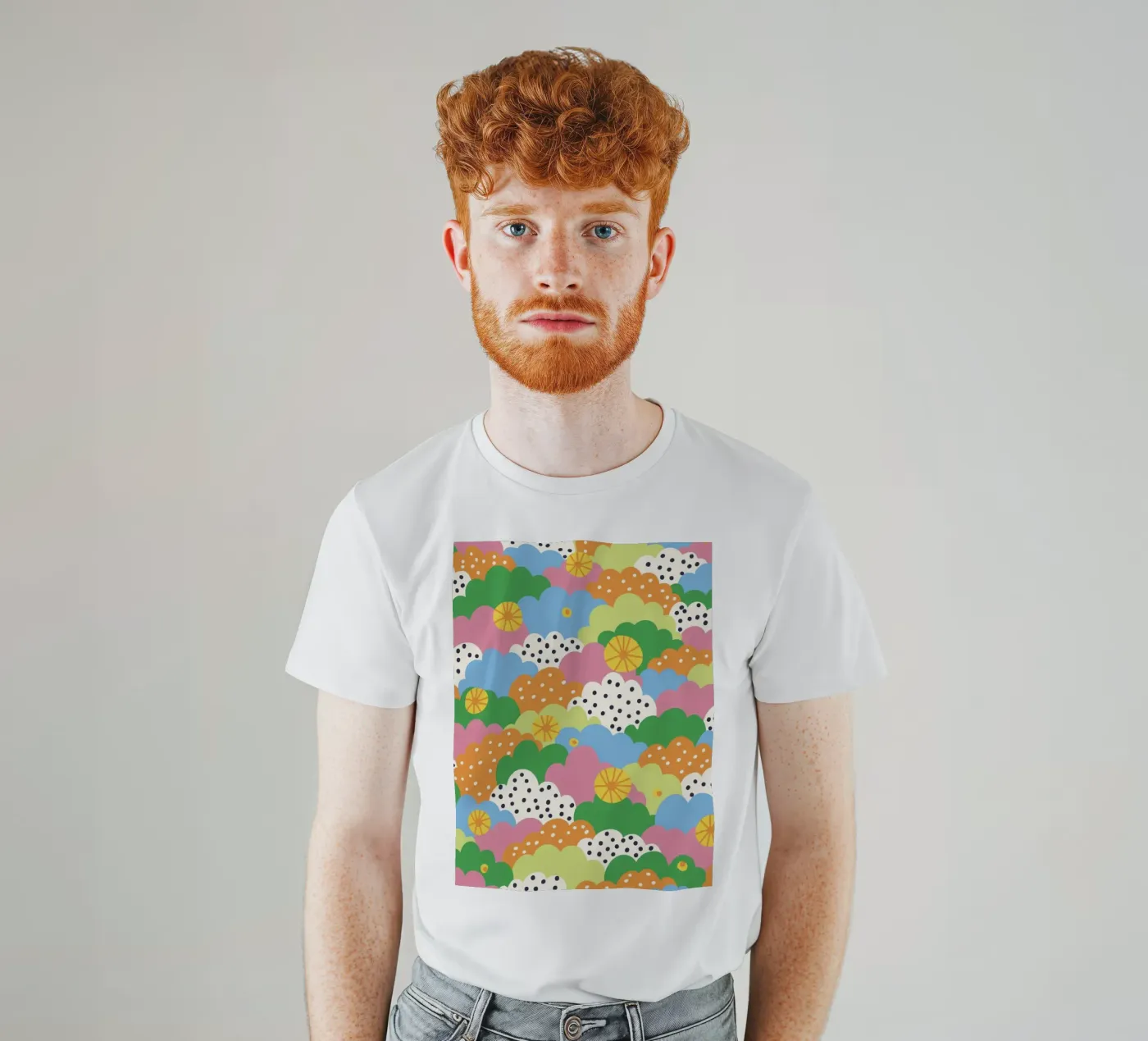 Cloudy pattern t-shirt da GigiRosado